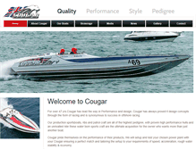 Tablet Screenshot of cougar-powerboats.com